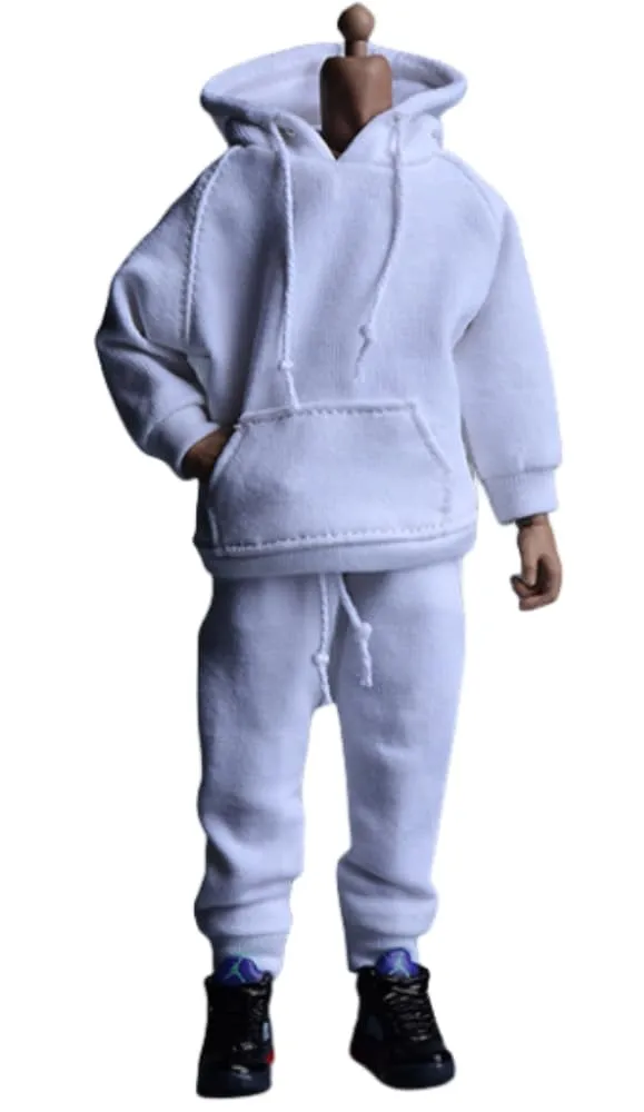 1/12 Scale Figure Doll Clothes: Sport Set Hoodies and Pants Collectible Accessory