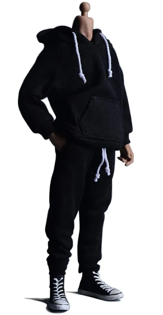 1/12 Scale Figure Doll Clothes: Sport Set Hoodies and Pants Collectible Accessory