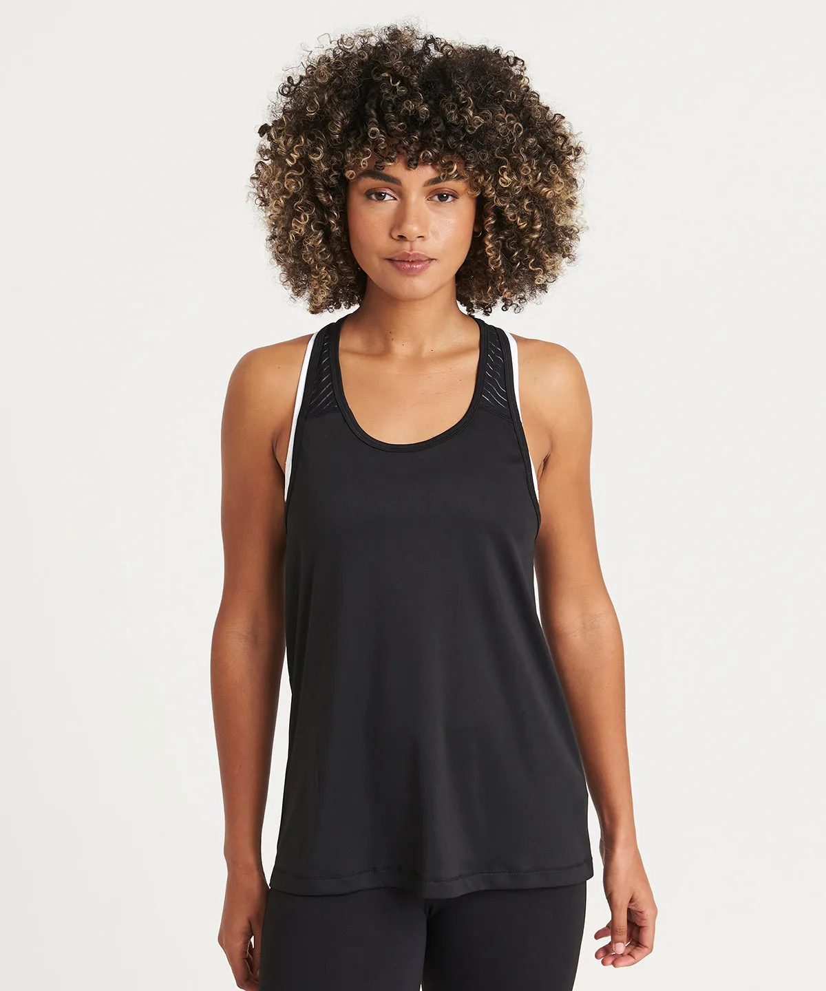 Arctic White/Black - Women's cool smooth workout vest