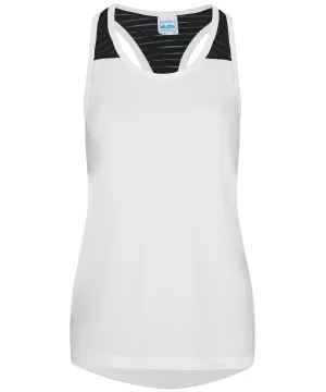 Arctic White/Black - Women's cool smooth workout vest