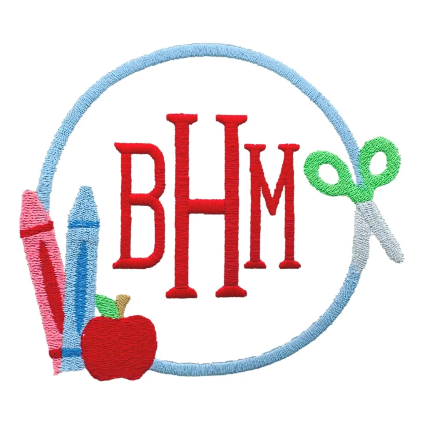 Back To School Embroidery Options