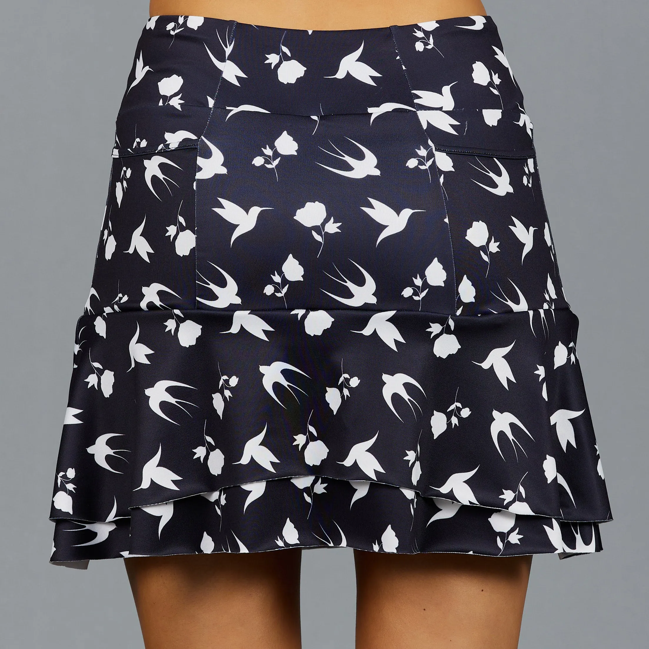 Bird Long Print Skort