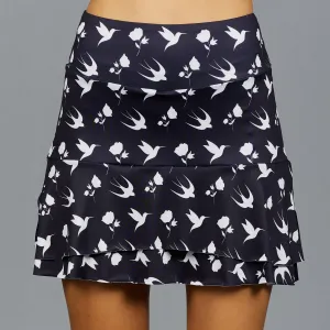 Bird Long Print Skort