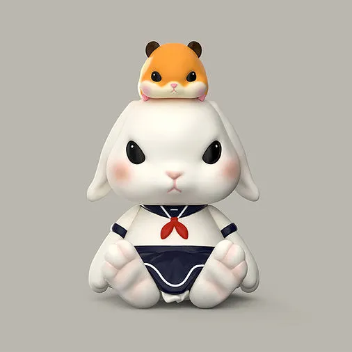 Bit Bit Forest: Sailor School Uniform w Hampster by Chan Siu Kau x InScape Studios