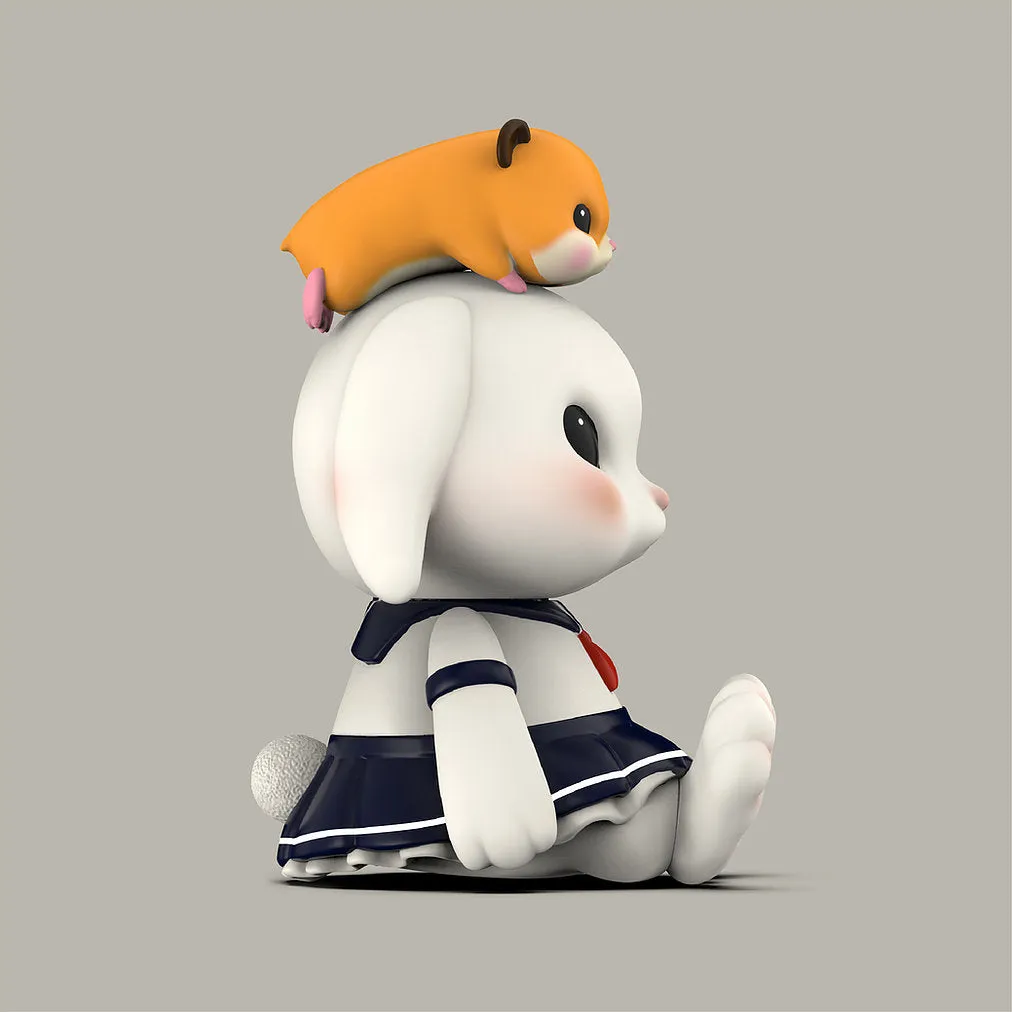 Bit Bit Forest: Sailor School Uniform w Hampster by Chan Siu Kau x InScape Studios