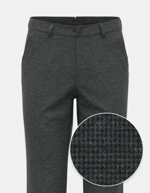 Black Houndstooth Check | Chino