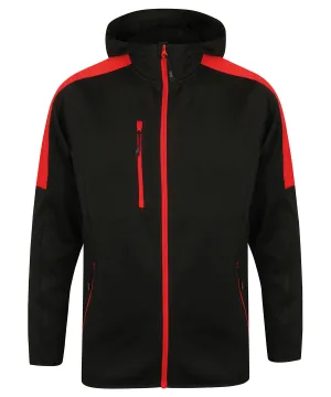 Black/Red - Active softshell jacket