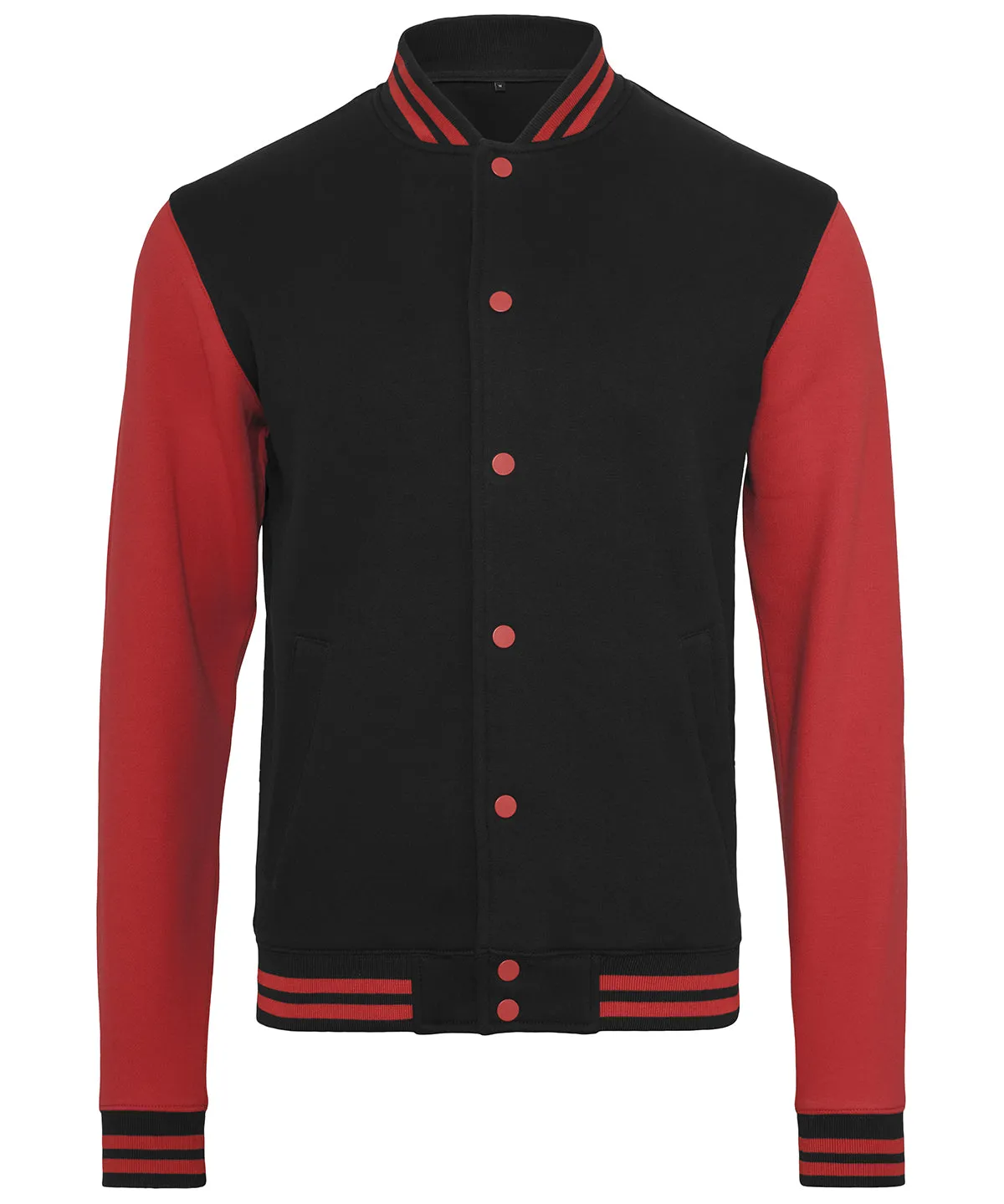 Black/Red - Sweat college jacket