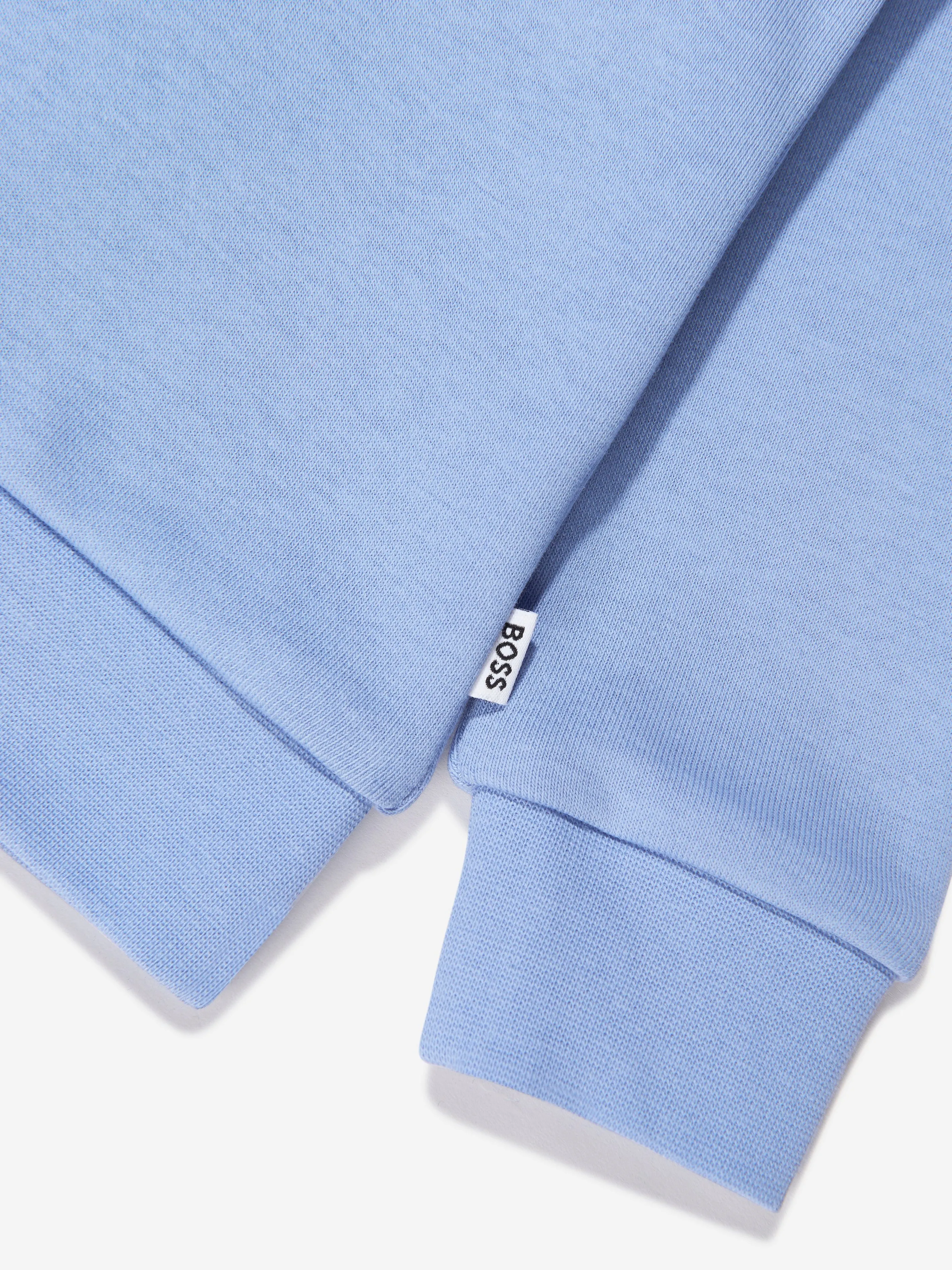 BOSS Boys Logo Sweatshirt In Blue