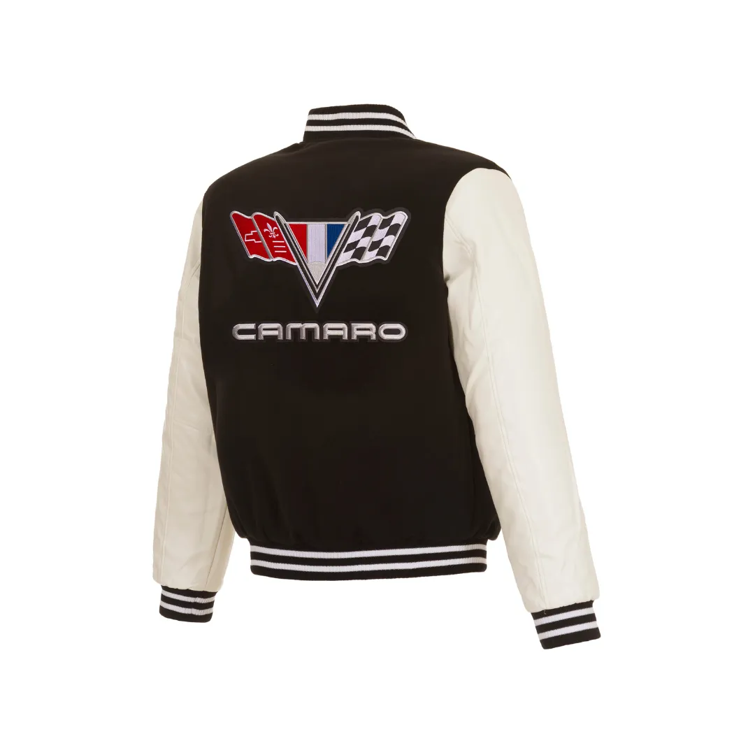 Camaro Reversible Fleece and Leather Jacket