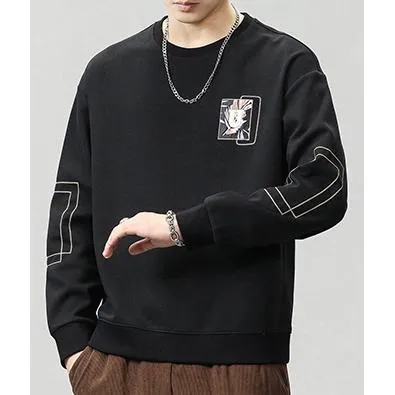 Casual Loose Fit Versatile Crew Neck Sweatshirt