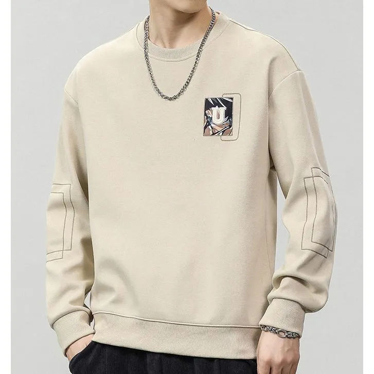 Casual Loose Fit Versatile Crew Neck Sweatshirt