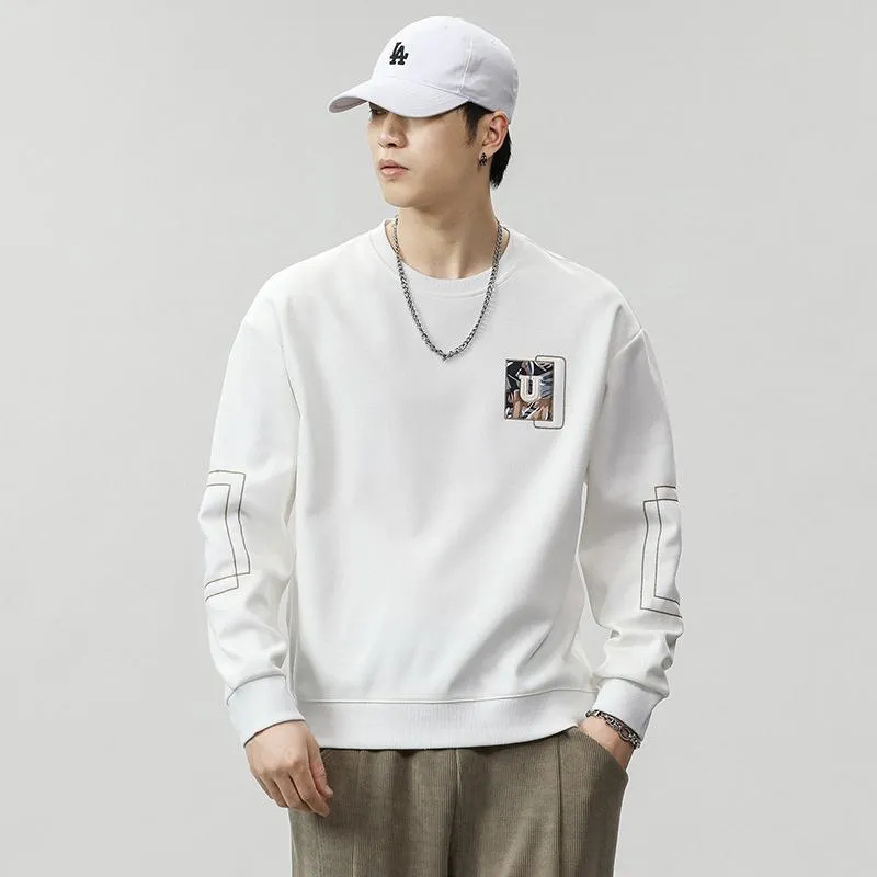 Casual Loose Fit Versatile Crew Neck Sweatshirt