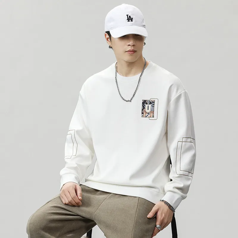 Casual Loose Fit Versatile Crew Neck Sweatshirt