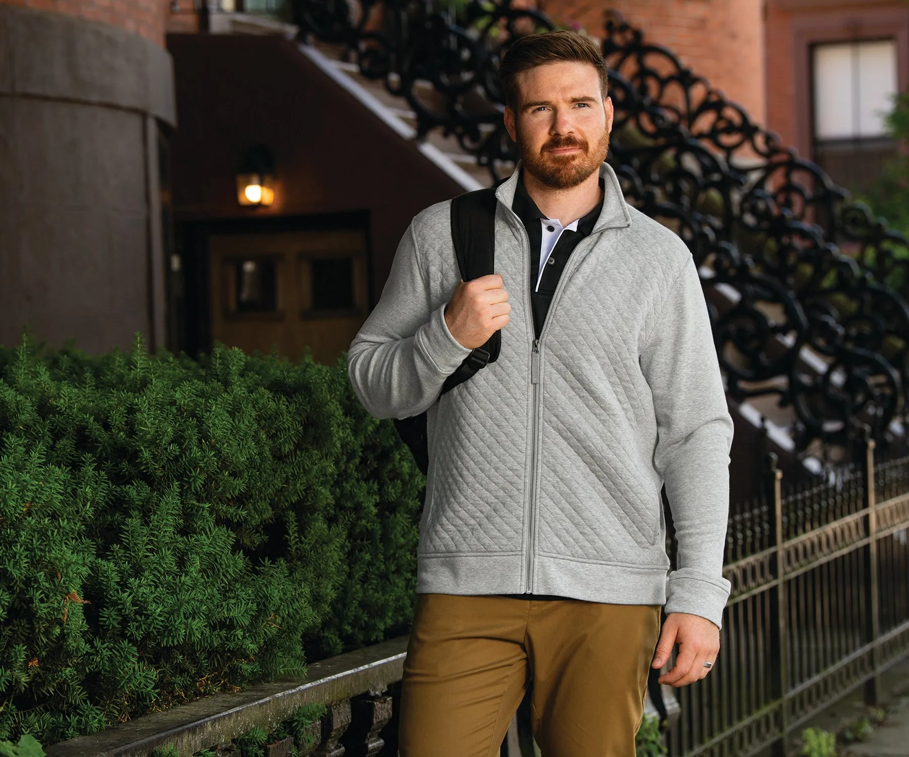 Charles River Men's Franconia Quilted Full Zip