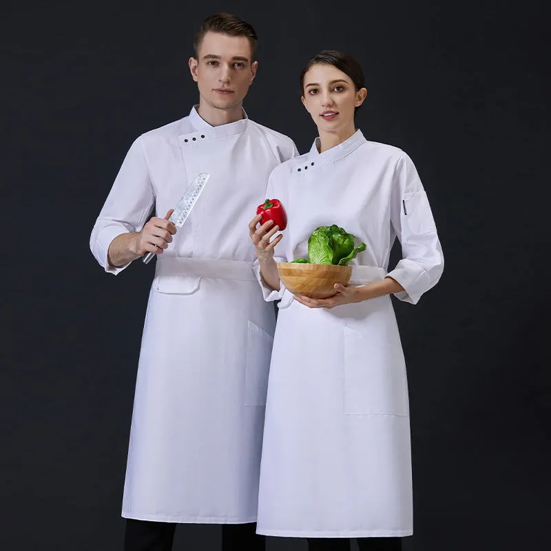 Chef's Work Clothes Men's Autumn And Winter Clothes Hotel Baking