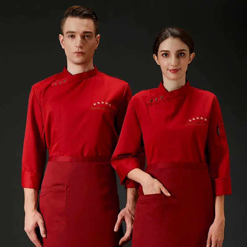 Chef's Work Clothes Men's Autumn And Winter Clothes Hotel Baking