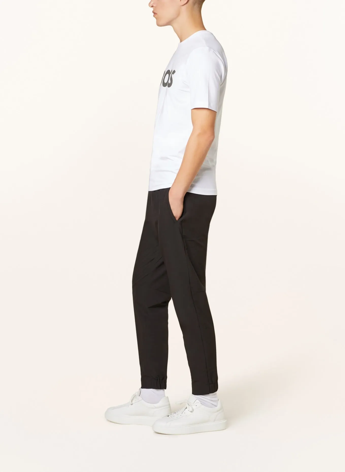 Chino trousers BOSS T_Flex Tapered Fit, black