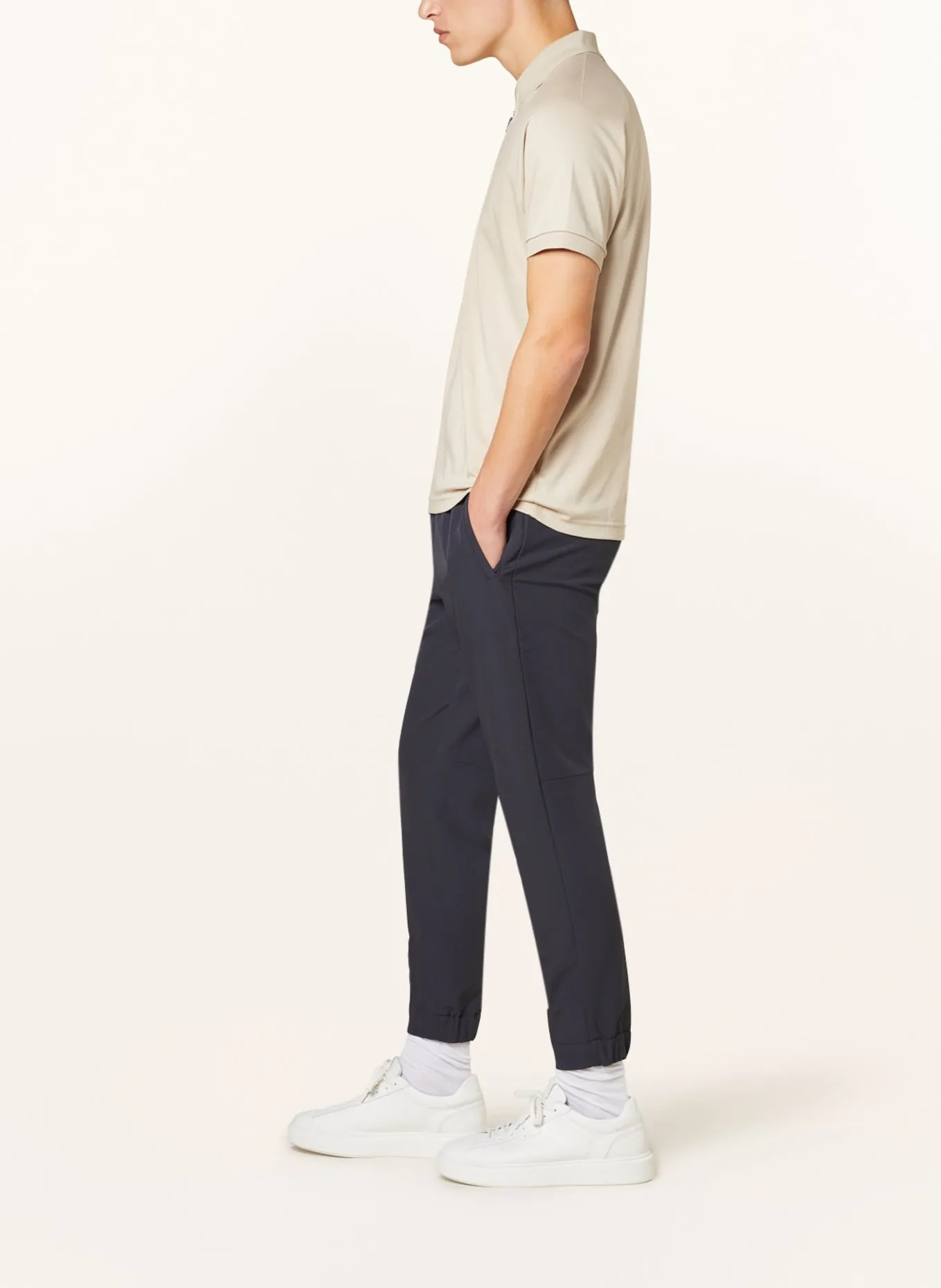 Chino trousers BOSS T_Flex Tapered Fit, dark blue