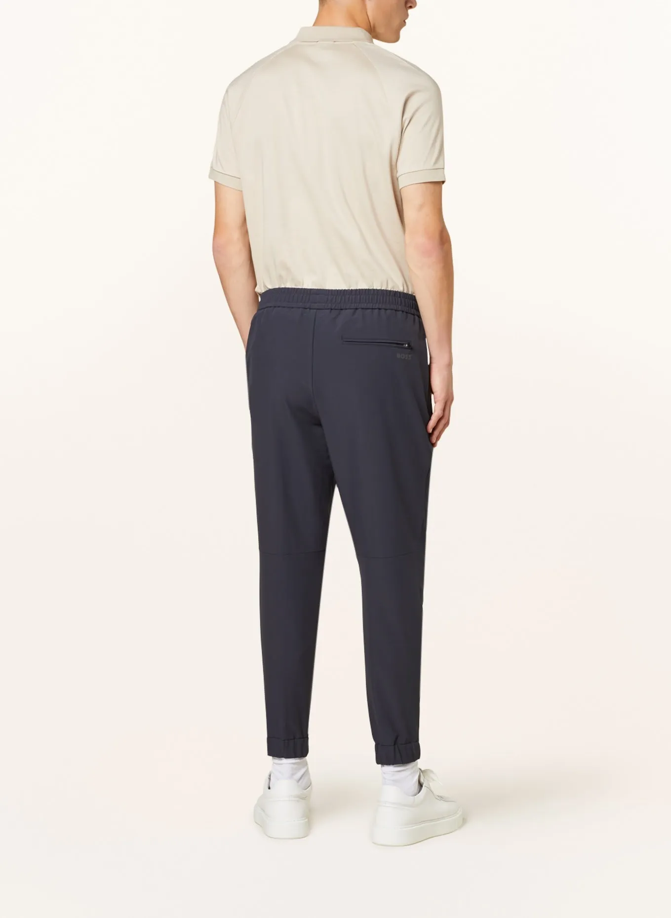 Chino trousers BOSS T_Flex Tapered Fit, dark blue