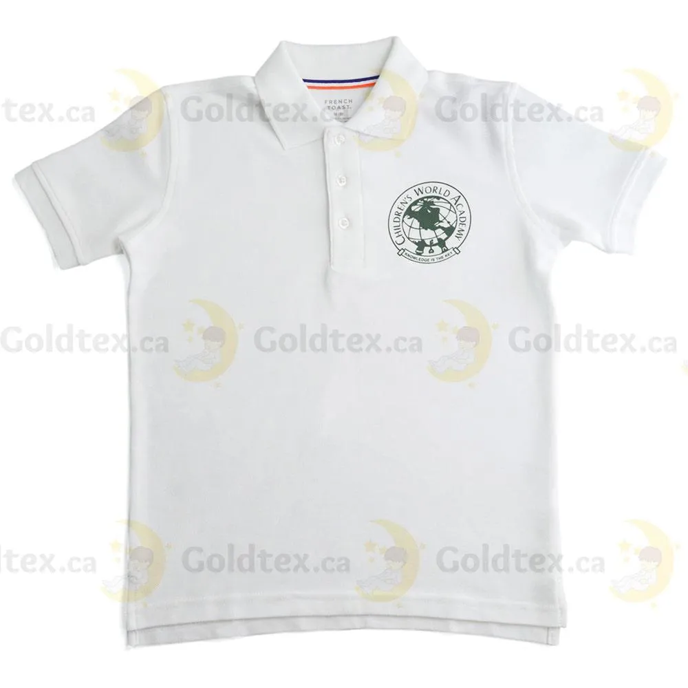 CWA - Short Sleeved School Uniform Polo with Logo