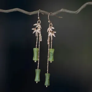 Dangle Earrings: Rustling Bamboo