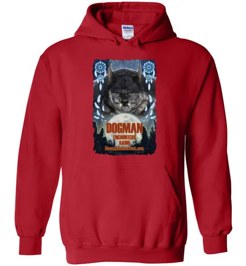 Dogman Encounters Pathfinder Collection Hooded Sweatshirt (design 1, with ripped border)