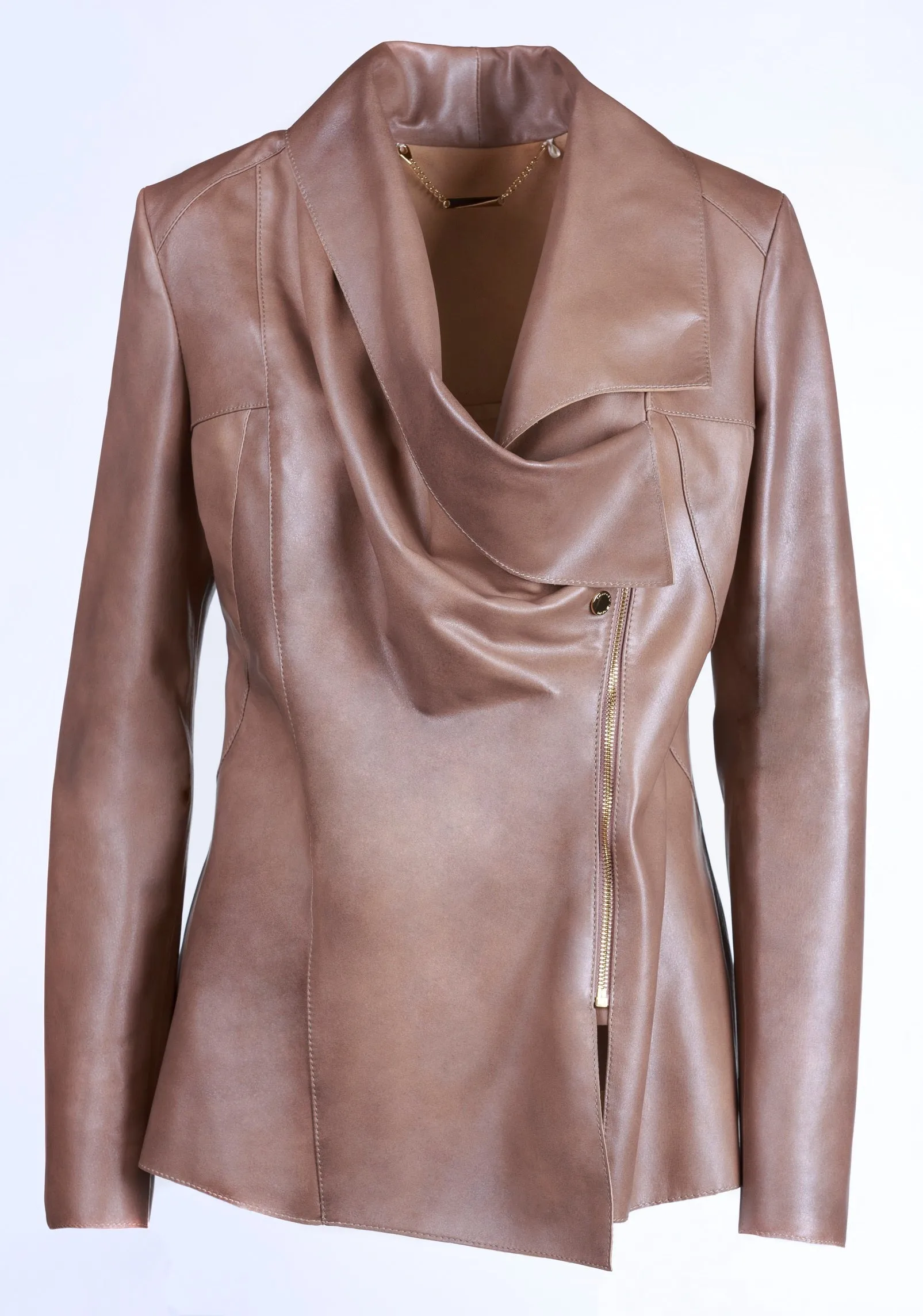 Draped Reindeer Leather Jacket -  Limited Edition