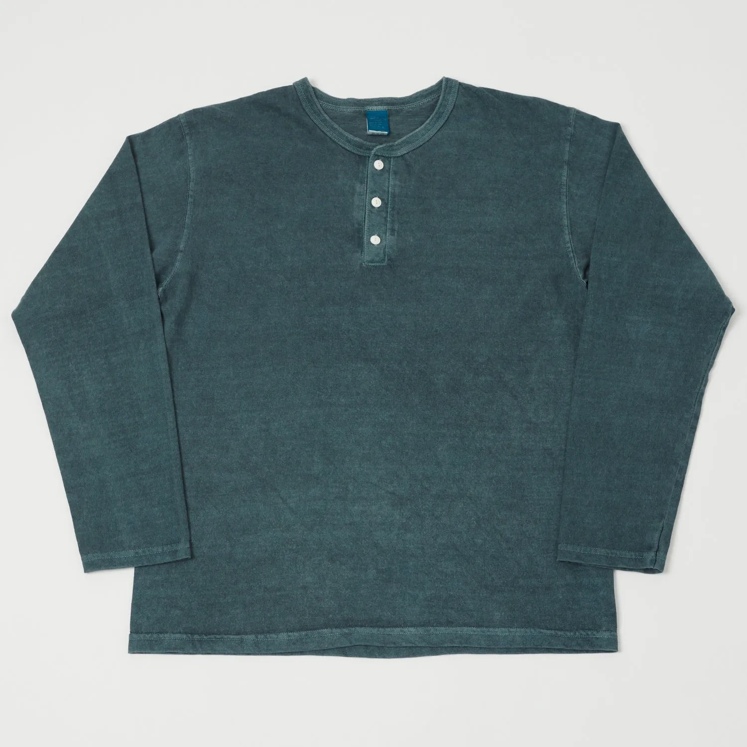 Good On L/S Henley Tee - Slate