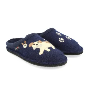 Haflinger Fido Slipper (Women) - Navy