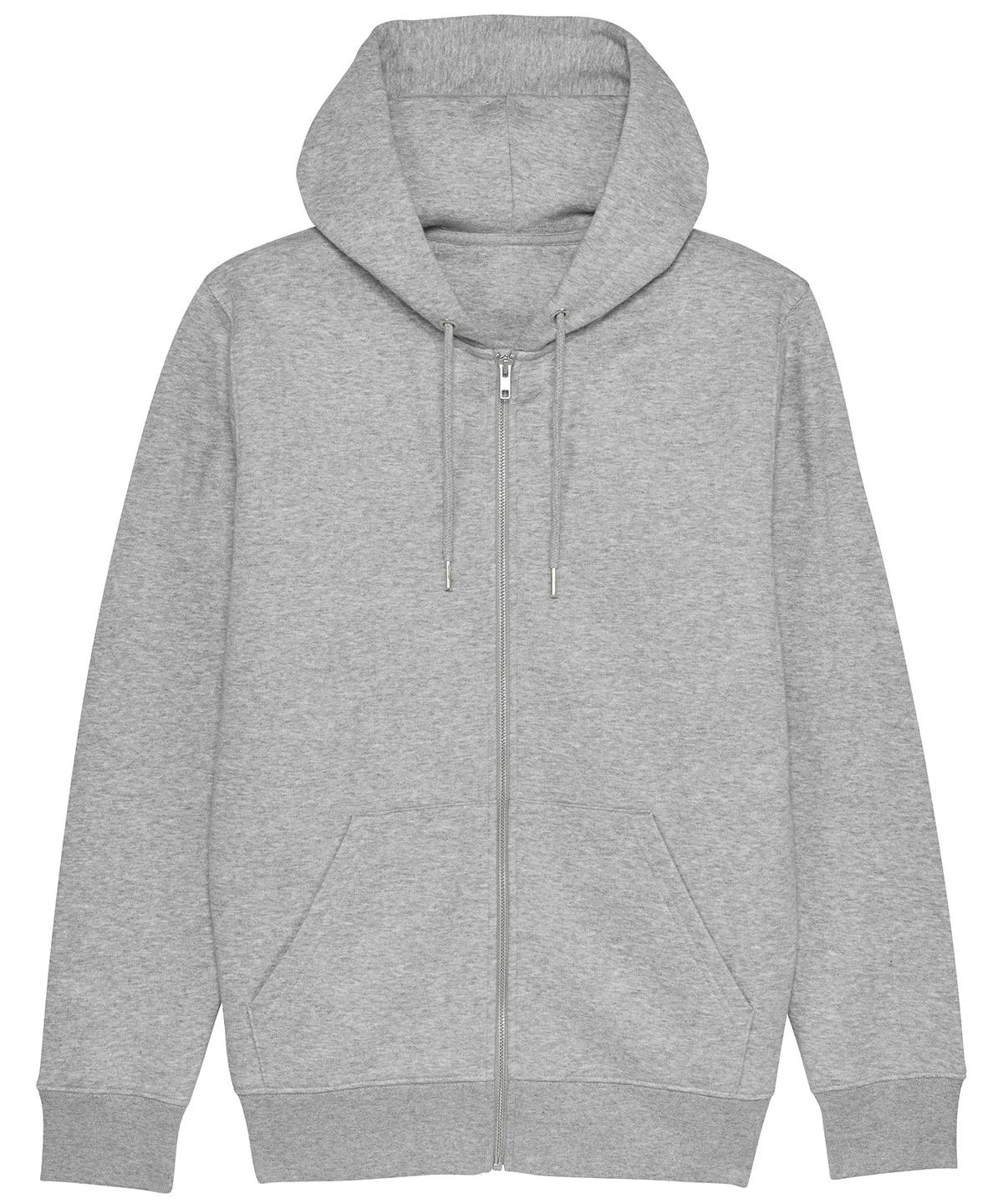 Heather Grey - Cultivator, unisex iconic zip-thru hoodie sweatshirt (STSM566)