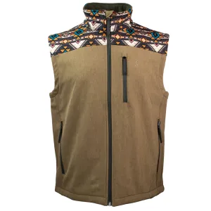 HOOEY SOFTSHELL VEST AZTEC & TAN