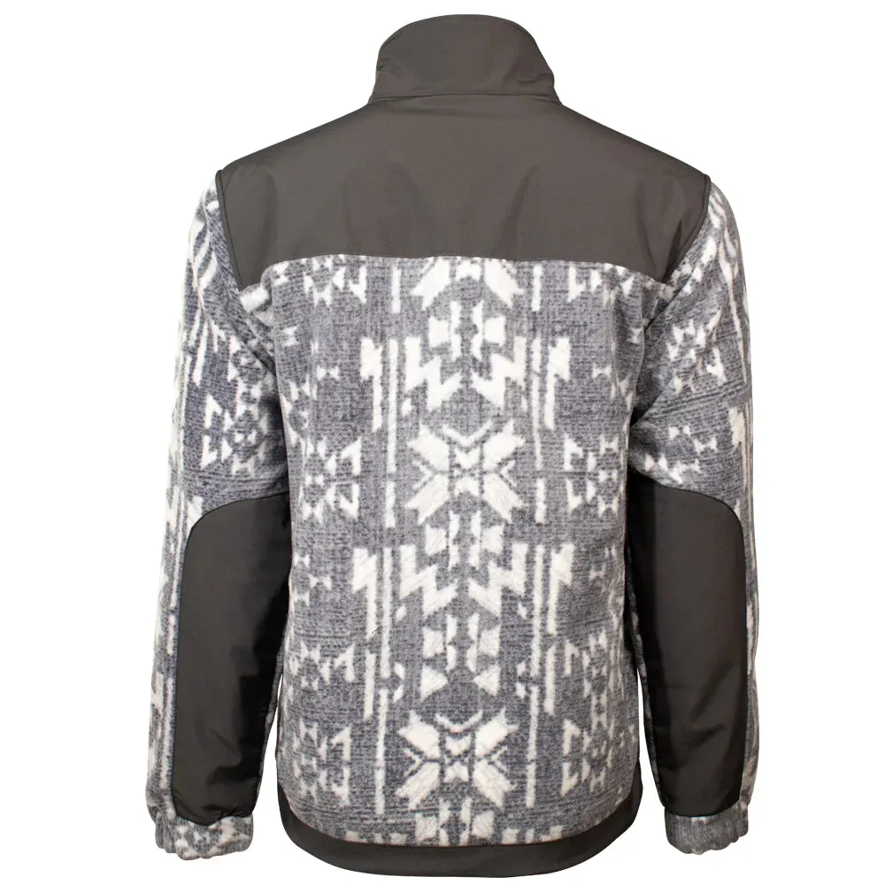 HOOEY TECH FLEECE JACKET AZTEC & CHARCOAL