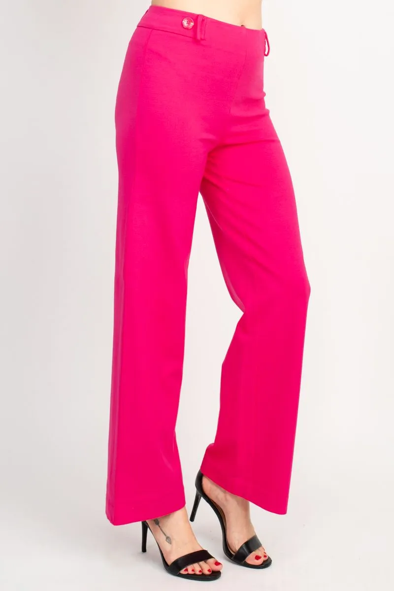 Hope & Harlow Rayon Wide Leg Pants