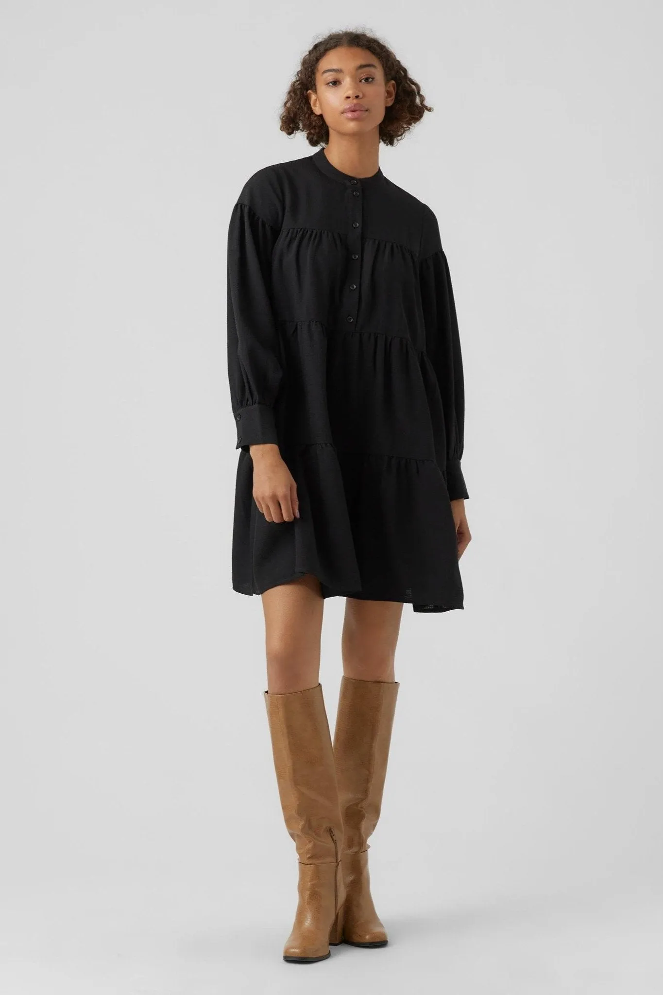 Hyms Longsleeve Dress- Black