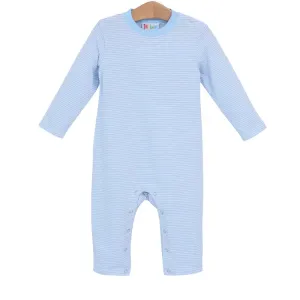 James Romper Light Blue Stripe