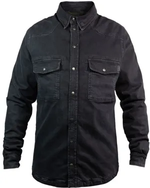 John Doe Motoshirt XTM Denim Motorcycle Shirt, Black