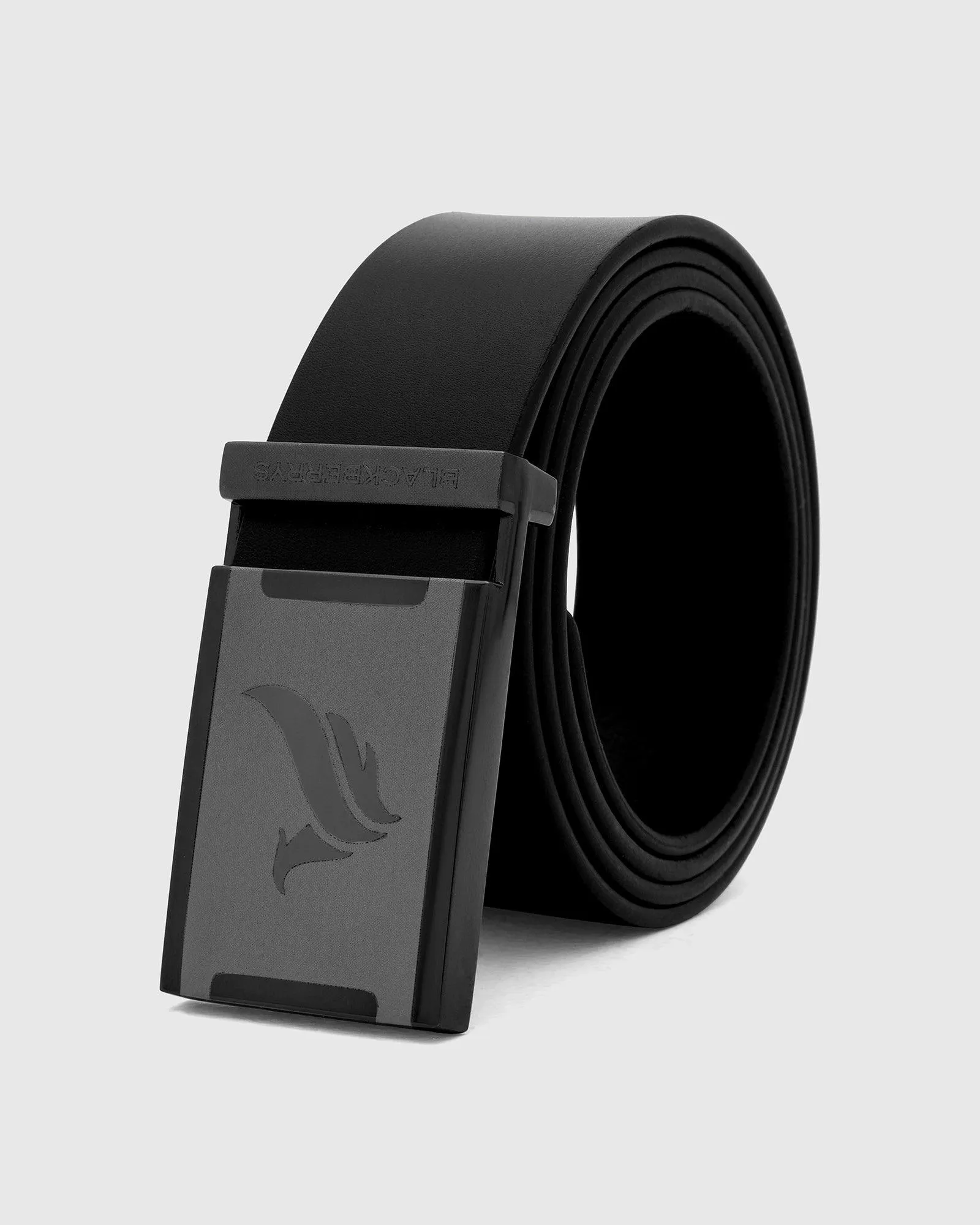 Leather Black Solid Belt - Thyrion