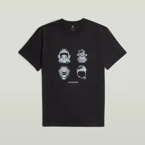 Masks Graphic T-Shirt (Black) - D25160-C506-6484