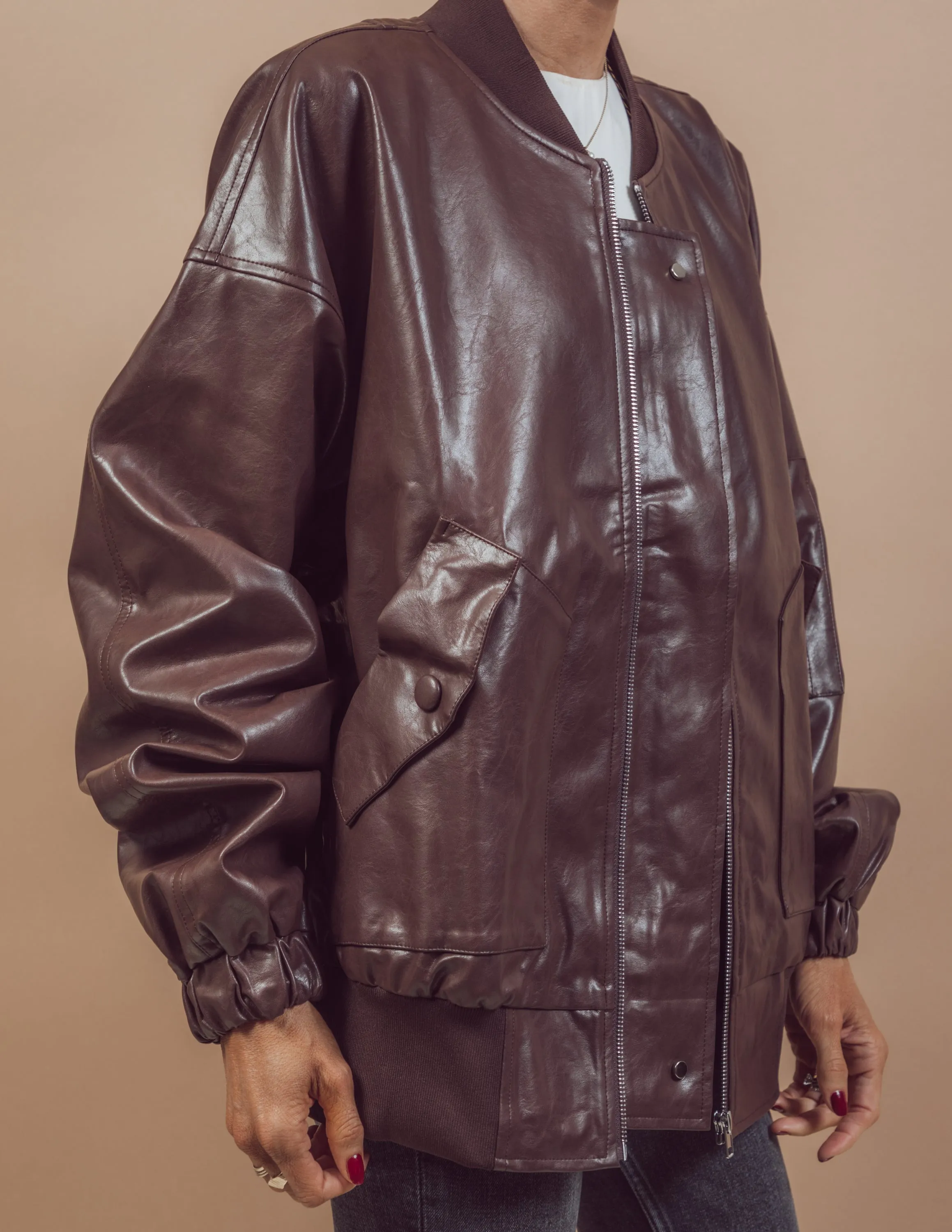 Mati Faux Leather Jacket