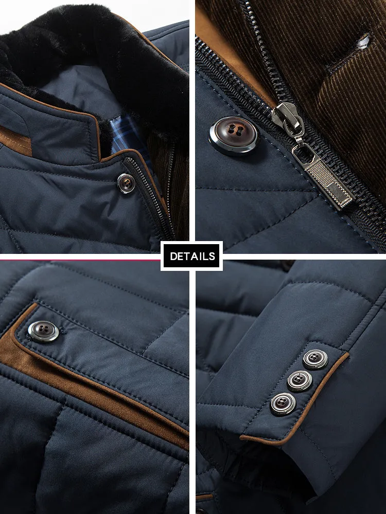 Mature Men's Padded Coat