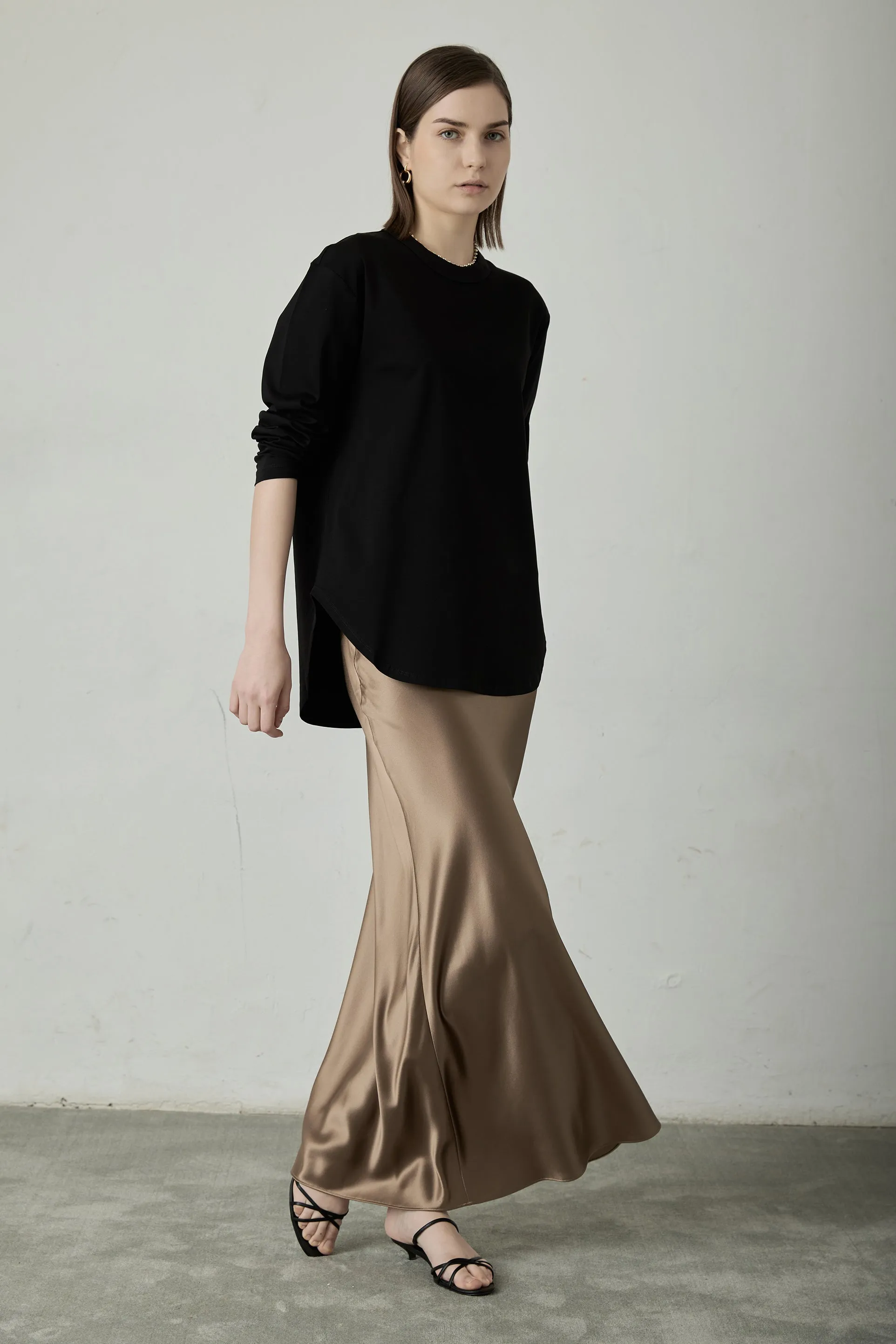 MAXI Glitter skirt (Bronze)