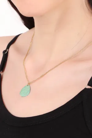 Maya necklace, green - Wholesale