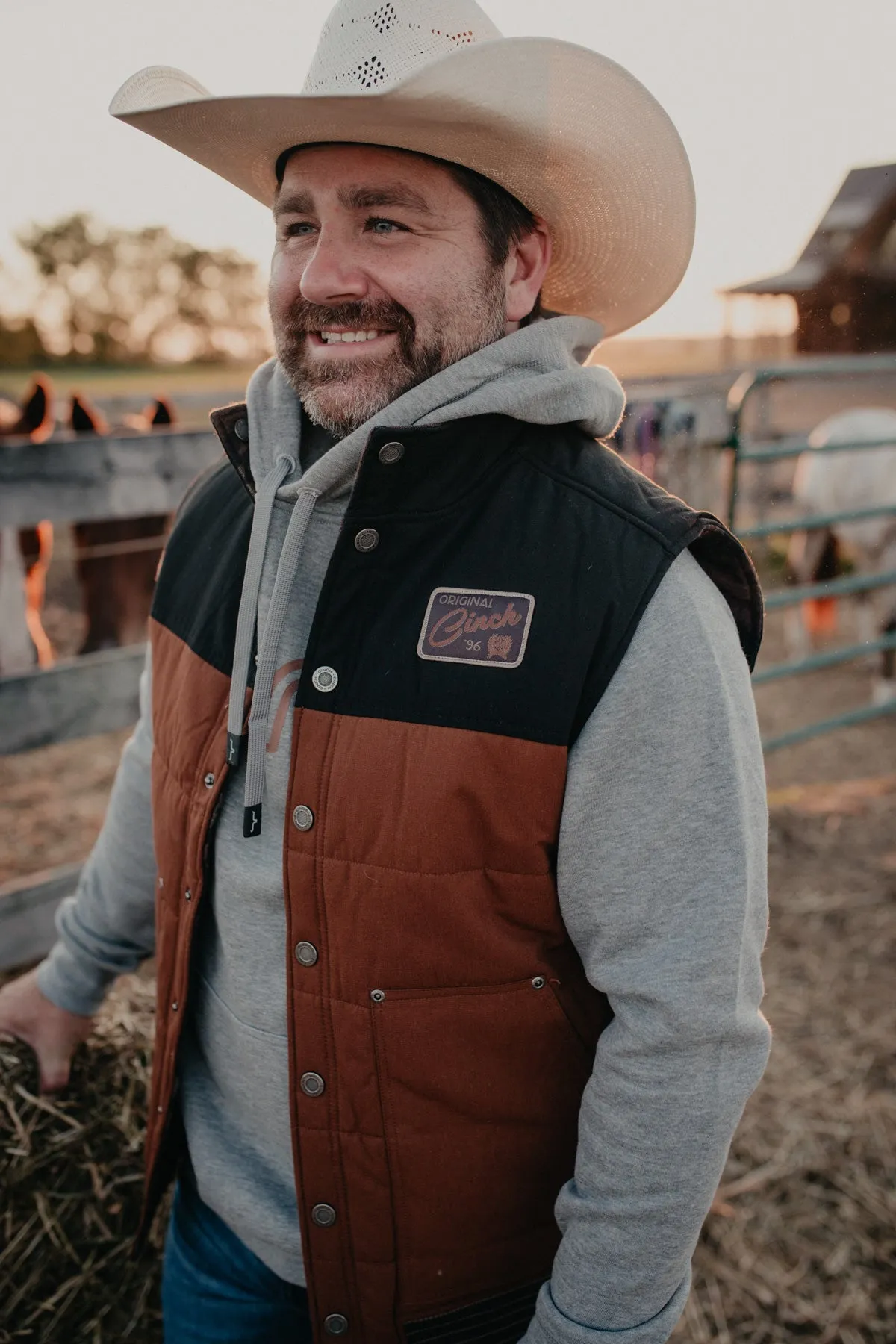 Men's CINCH Reversible Brown Vest (XS-XXL)