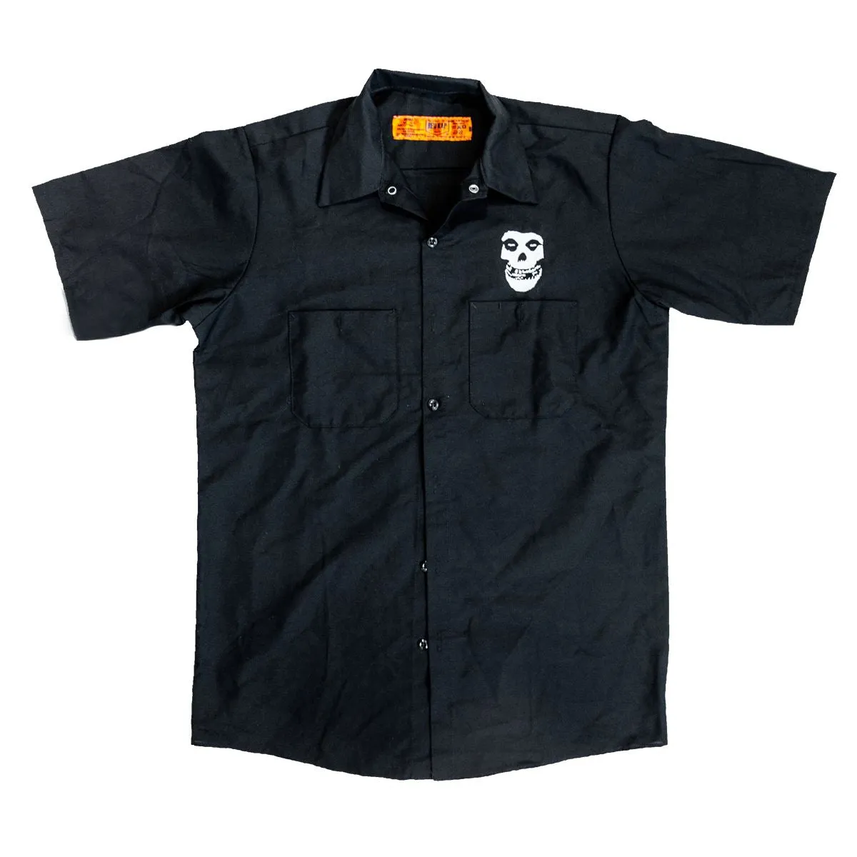 Misfits Embroidered Fiend Skull Work Shirt