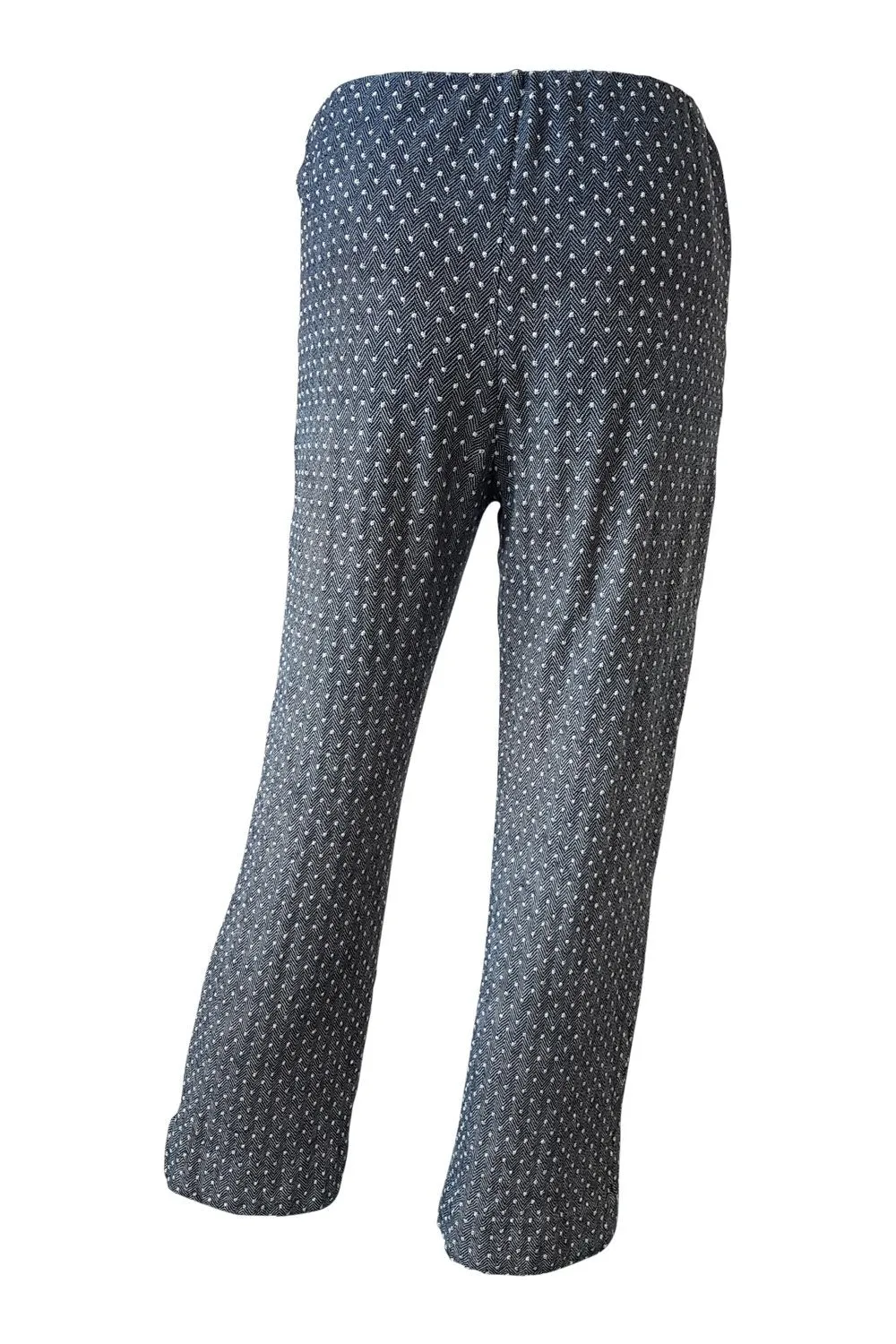 MISSONI Women's Vintage Orange Label Grey Polka Dot Casual Trousers (42)