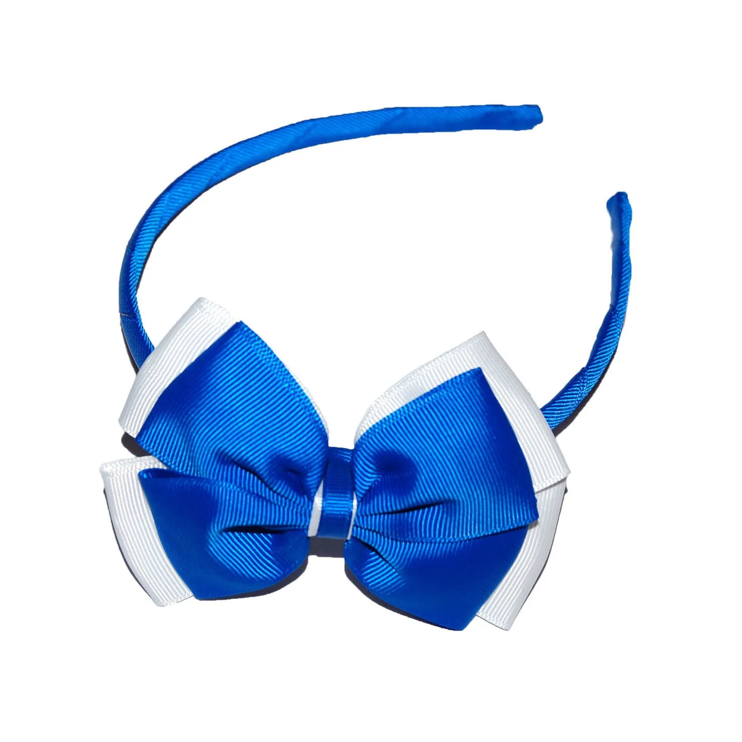 Opal Bow Headband Royal / White