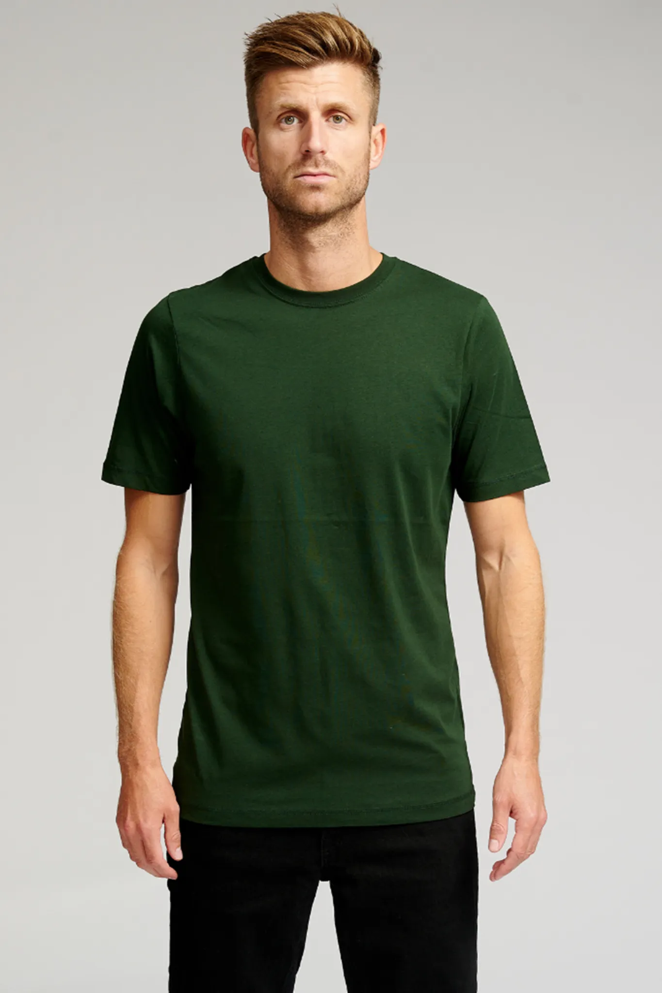 Organic Basic T-shirt - Dark Green