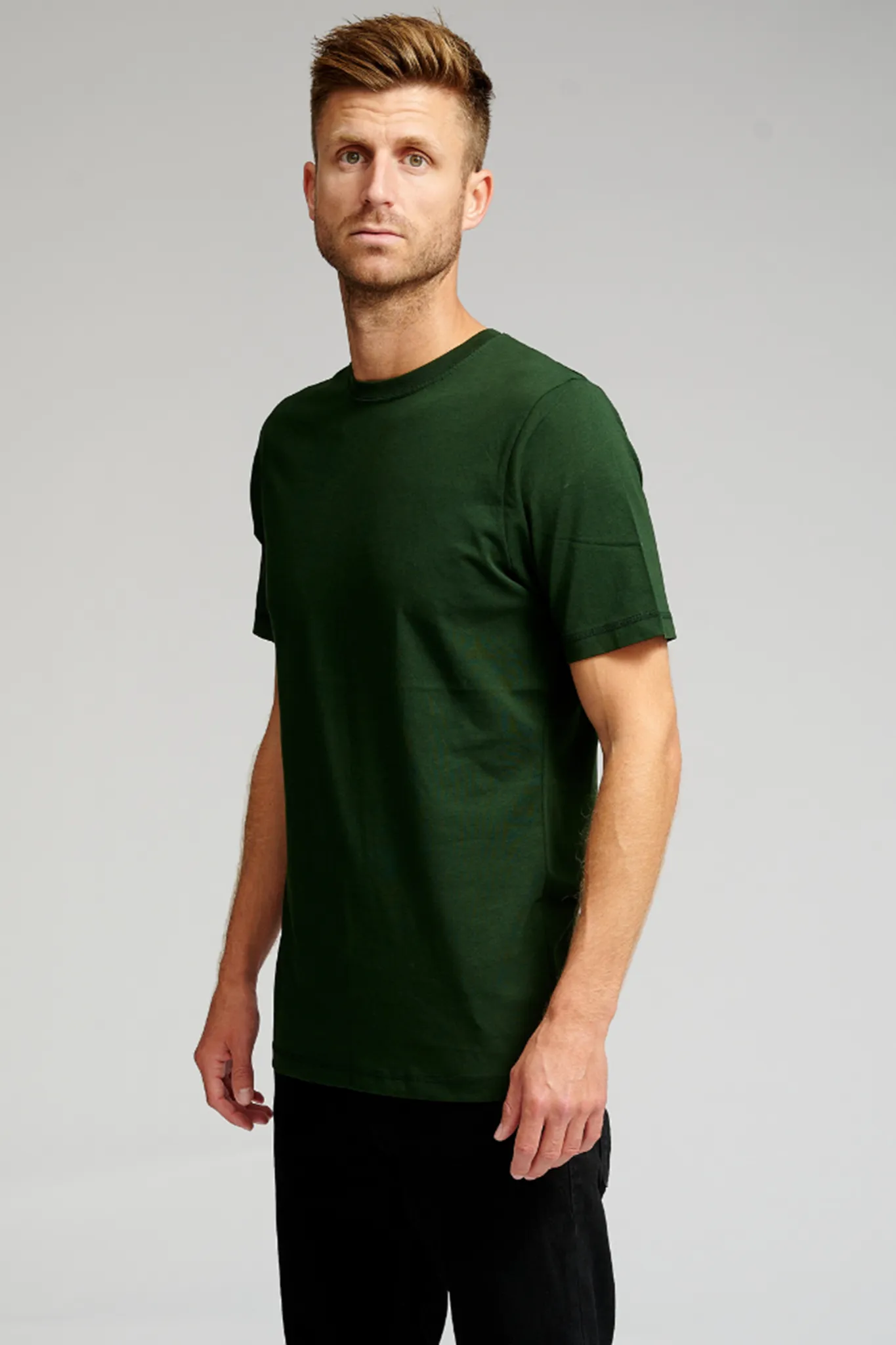 Organic Basic T-shirt - Dark Green