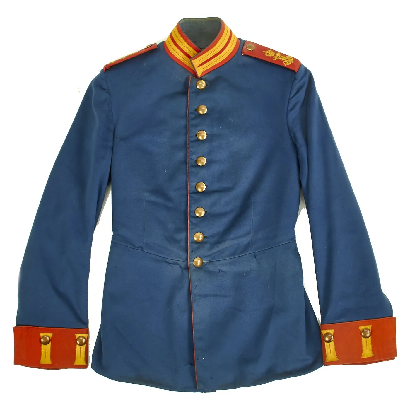 Original German WWI 1st Grand Ducal Mecklenburg Dragoon Regiment No. 17 NCO Cavalry Waffenrock Tunic